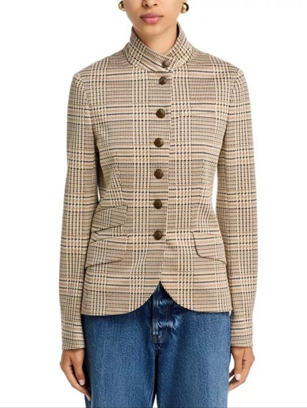 Rag & Bone Slade Ponte Houndstooth Blazer